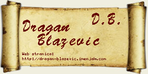Dragan Blažević vizit kartica